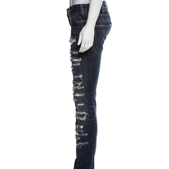 Current Elliot "The Skinny" Ripped Destroyed Jeans - Picture 2 of 13